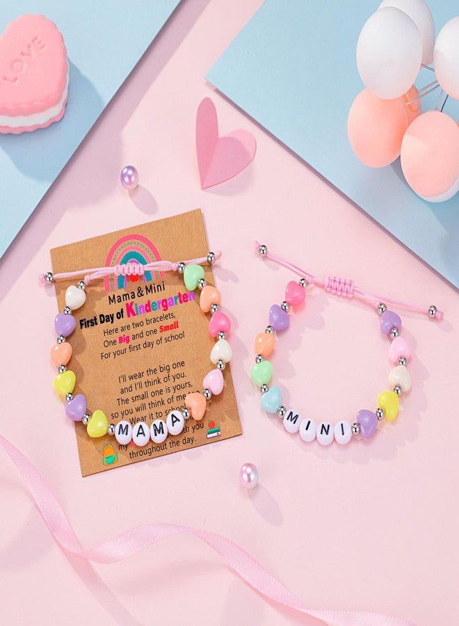 UNGENT THEM First Day of Kindergarten Bracelet Mommy and Me Back to School Gifts First Day of School Bracelet for Mom and Daughter Mother Daughter Bracelets - Image 5