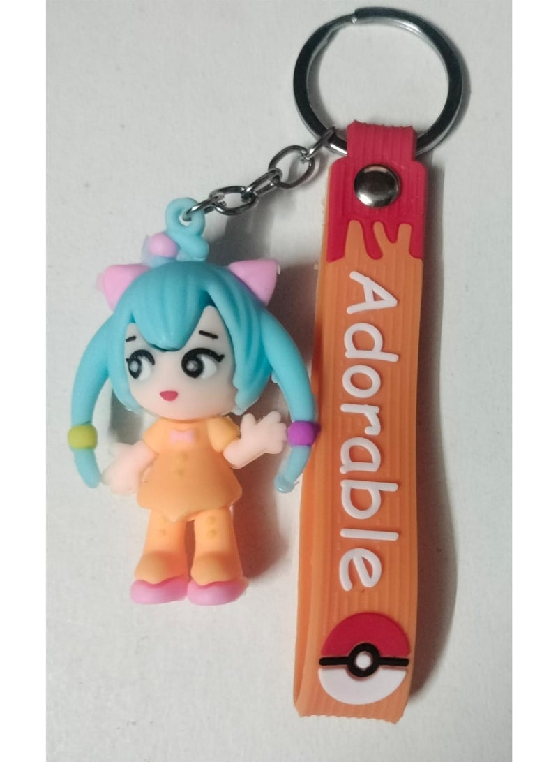 Generic Random Silicone Cartoon Keychain - Durable Quality and Bright Colors Cute Key Holder for Keys & Bags Random selection. - Image 2