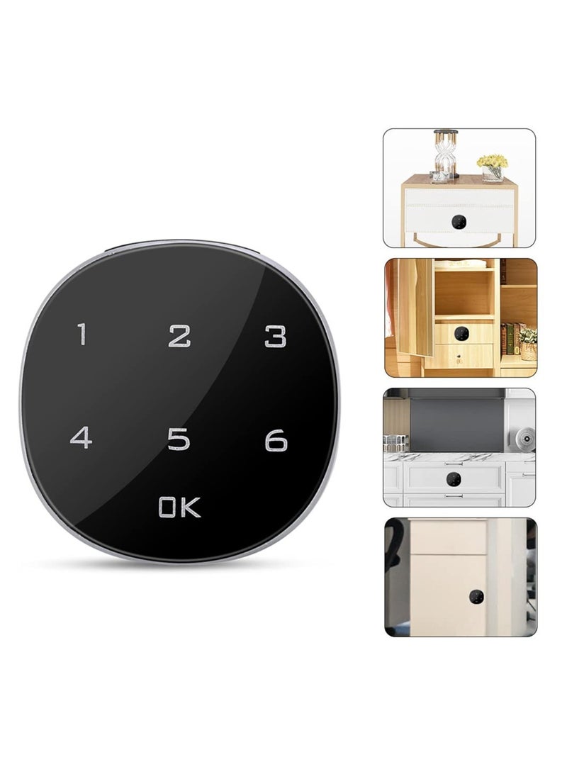 Excefore Cabinet Lock Digital Code Lock Touch Screen 15 Digital Combination Locks Electronic Anti-Theft Lock for Wardrobe Tool Box Cabinet Drawer Mailbox School Locker - Image 2