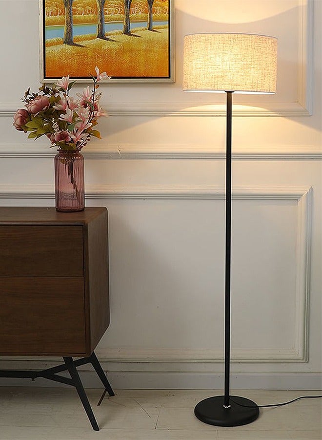 نجوى مصباح أرضي، مصباح بجانب السرير LED، مصابيح نورديك ومصباح أرضي قائم، مصباح أرضي عمودي حديث أسود 38x159 سم - Image 5