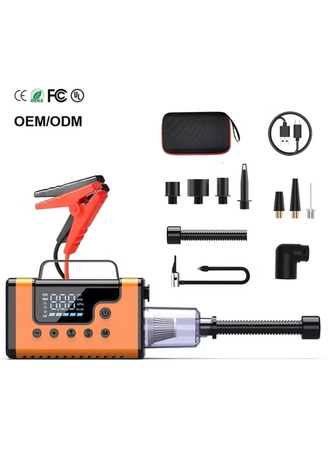 BlueFire 3000A Multifunctional Car Jump Starter with Air Compressor, Power Bank, LED Light & Built-in Vacuum – 12V Emergency Battery Booster for Cars, SUVs & Trucks | 150PSI Tire Inflator | CE Certified Portable Power Station for Outdoor, Camping & Roadside Safety - Image 1