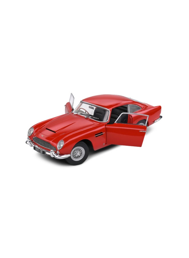Solido Aston Martin DB5 Metallic Red 1964 Diecast Model Car, 1:18 Scale, Opening Front Doors, Steerable Wheels, Officially Licensed Collector Display Model - Image 2
