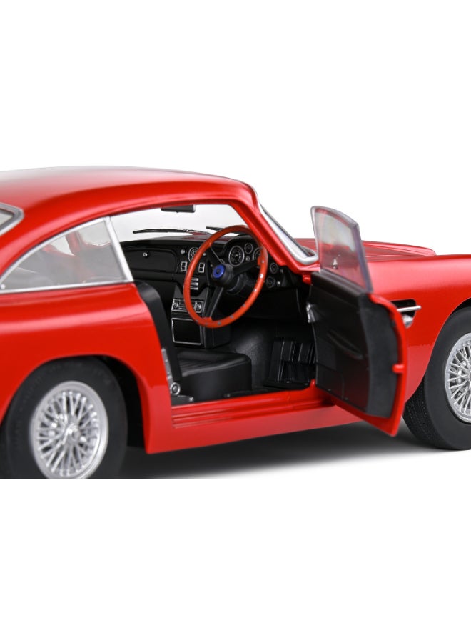 Solido Aston Martin DB5 Metallic Red 1964 Diecast Model Car, 1:18 Scale, Opening Front Doors, Steerable Wheels, Officially Licensed Collector Display Model - Image 5