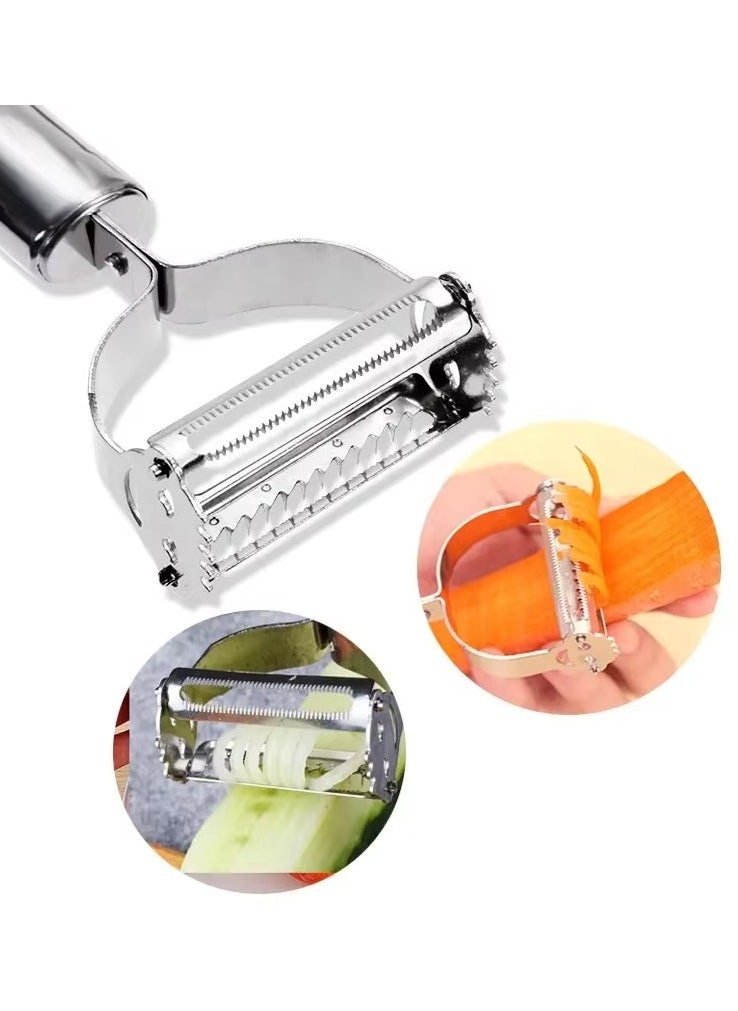 Generic - High Quality Stainless Steel 2 in 1 Vegetables Fruits Grater and Peeler - Image 1