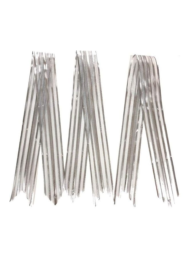 NIBEMINENT 50-Piece Pull Bow Silver/White - Image 3