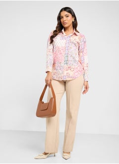 ELLA Printed Button Down Shirt  - Image 4