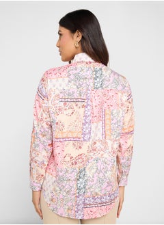 ELLA Printed Button Down Shirt  - Image 2