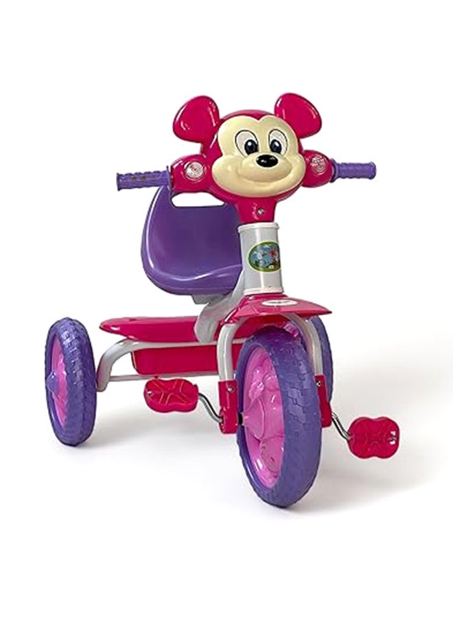 AL BADER Kids Balance Bike Kids Tricycles for 1.5-4 Years, Three Wheel Tricycle For Toddlers With Sounds and Lights, 3 Wheel Baby Bicycle With Basket, Toddlers Small Trike, Pink - Image 5