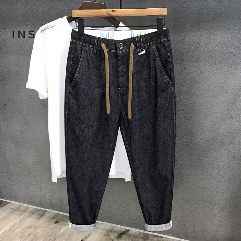 Unisex Classic Denim Jeans Loose Fit Daily Outdoor Wear - Image 1