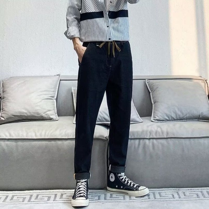 Unisex Classic Denim Jeans Loose Fit Daily Outdoor Wear - Image 3