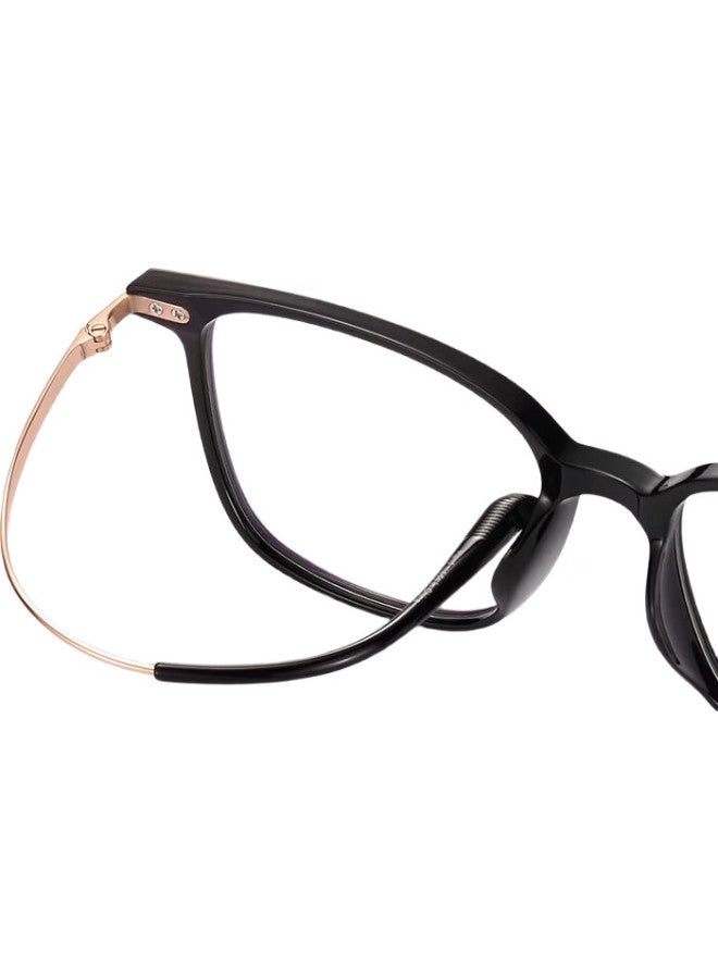 Zeiss Black Frame Titanium Ultra-Light Anti-Blue Light Eyeglasses Frame Women Men Myopia Plain Glasses Frame - Image 1