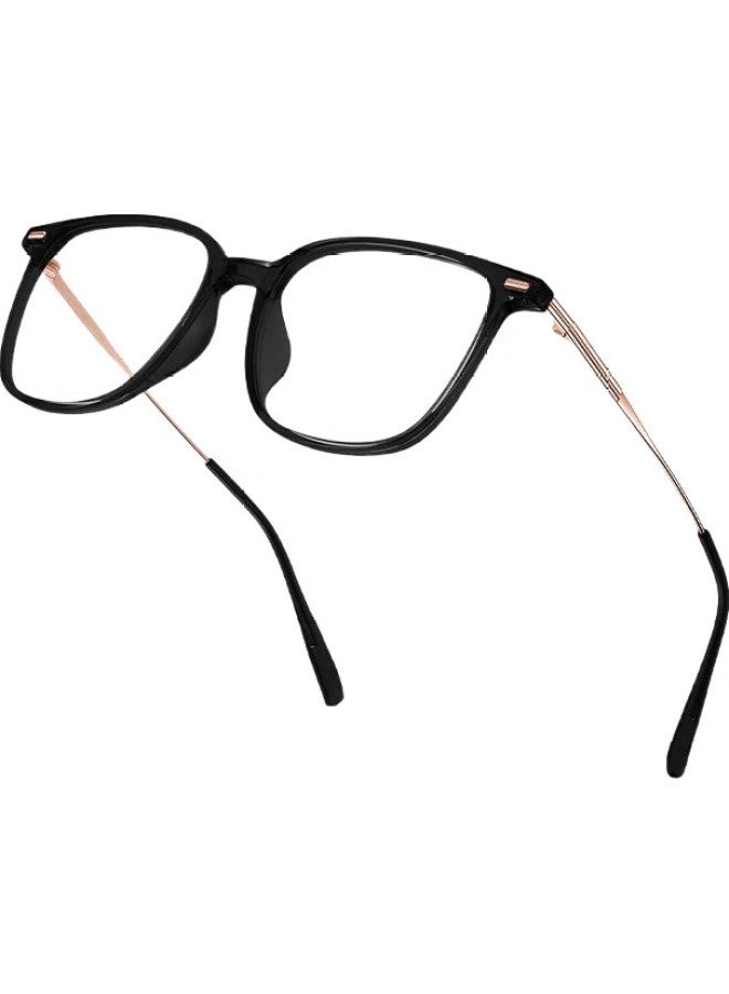 Zeiss Black Frame Titanium Ultra-Light Anti-Blue Light Eyeglasses Frame Women Men Myopia Plain Glasses Frame - Image 3