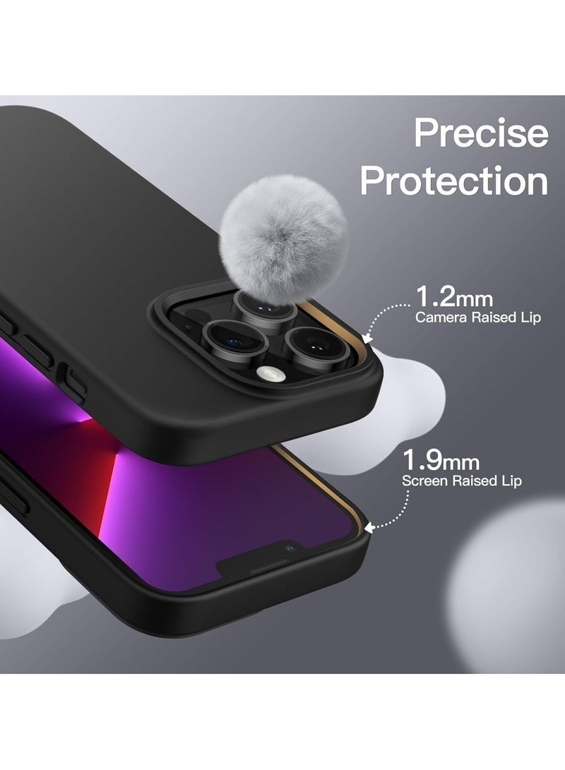 LEDIN Silicone Case for iPhone 13 Pro Silky Soft Touch Full Body Protective Phone Case Shockproof Cover with Microfiber Lining - Image 3