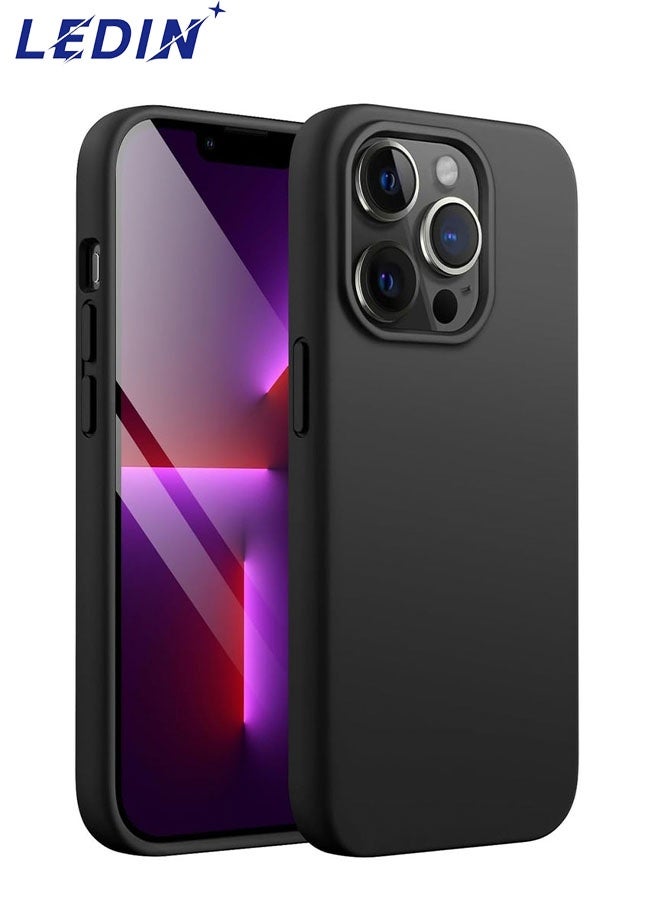 LEDIN Silicone Case for iPhone 13 Pro Silky Soft Touch Full Body Protective Phone Case Shockproof Cover with Microfiber Lining - Image 1