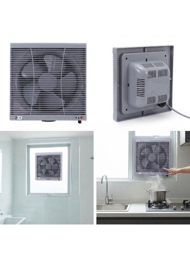 ido Wall Exhaust Fan with Metal Back Body, 2 Direction (Intake/Outtake) 25 cm, 40W - Gray - Model WVFM25-GRY - Image 2