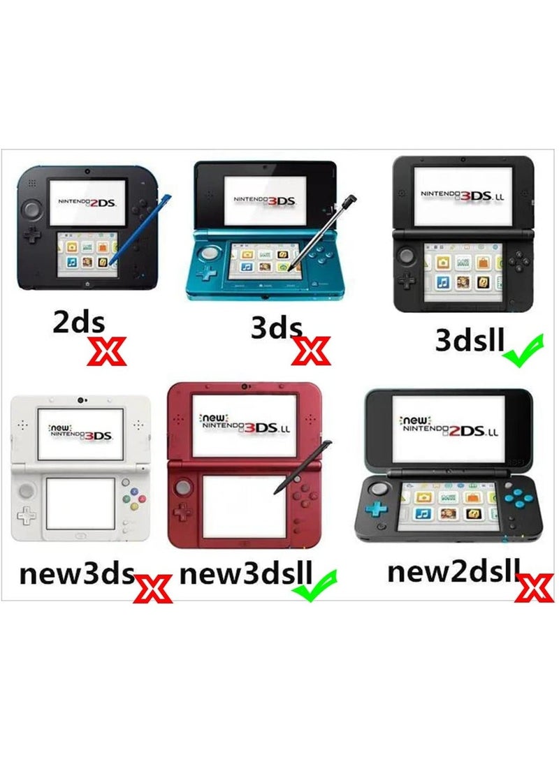 (2 في 1) واقي شاشة زجاجي مقسى + فلتر واقي شاشة PET شفاف عالي الدقة متوافق مع 3DS XL/New 3DS XL - Image 2