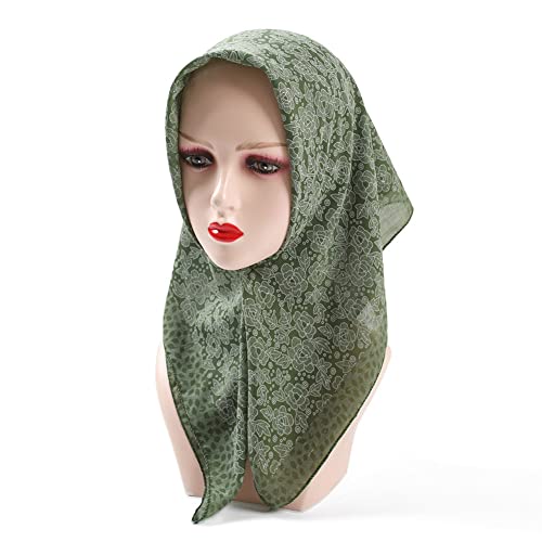 K-Elewon 27.5' Women Medium Square Scarf & Wraps - 2PCS Neck & Head Scarf - Image 5