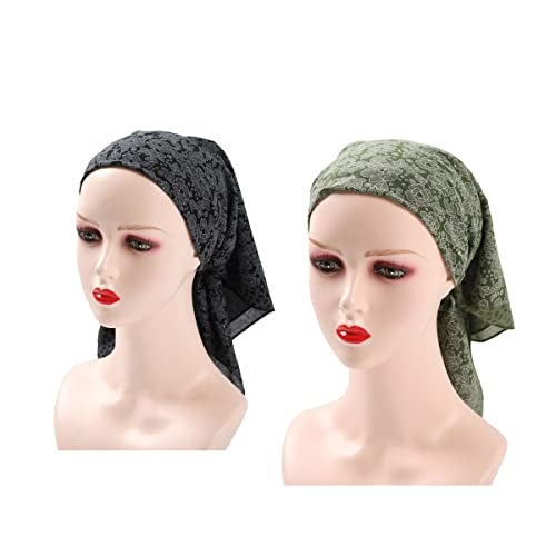 K-Elewon 27.5' Women Medium Square Scarf & Wraps - 2PCS Neck & Head Scarf - Image 2