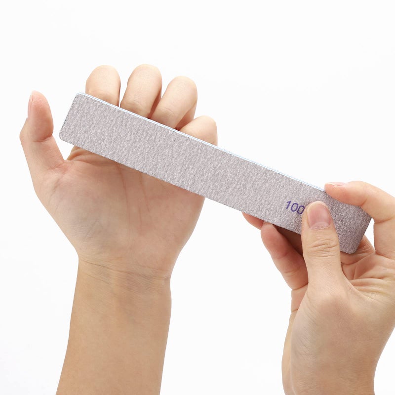 BTYMS 25 Pieces Rectangle Nail Files 100/100 Grit, Reusable Nail Buffers Double Sided Emery Boards Fingernail Files for Acrylic Nails and Natural Nails - Image 4