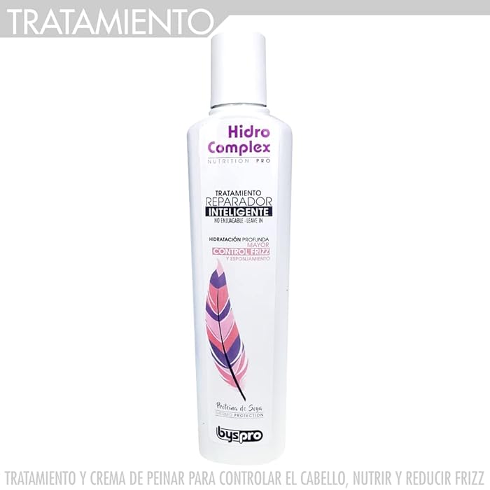 BYS Pro Hidro Complex Intelligent Repair Treatment Leave In Soy Protein Natural Corn | Hidrocomplex Tratamiento Reparador Inteligente Proteina de Soya y Maiz Natural 10.1oz-300ml - Image 2