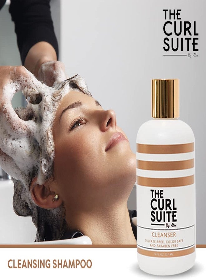 The Curl Suite Cleansing Shampoo for Curly Hair - Infused with Goji Berry & Red Wine Extracts - Sulfate-Free Deep Cleansing Shampoo (8 OZ) - Image 2