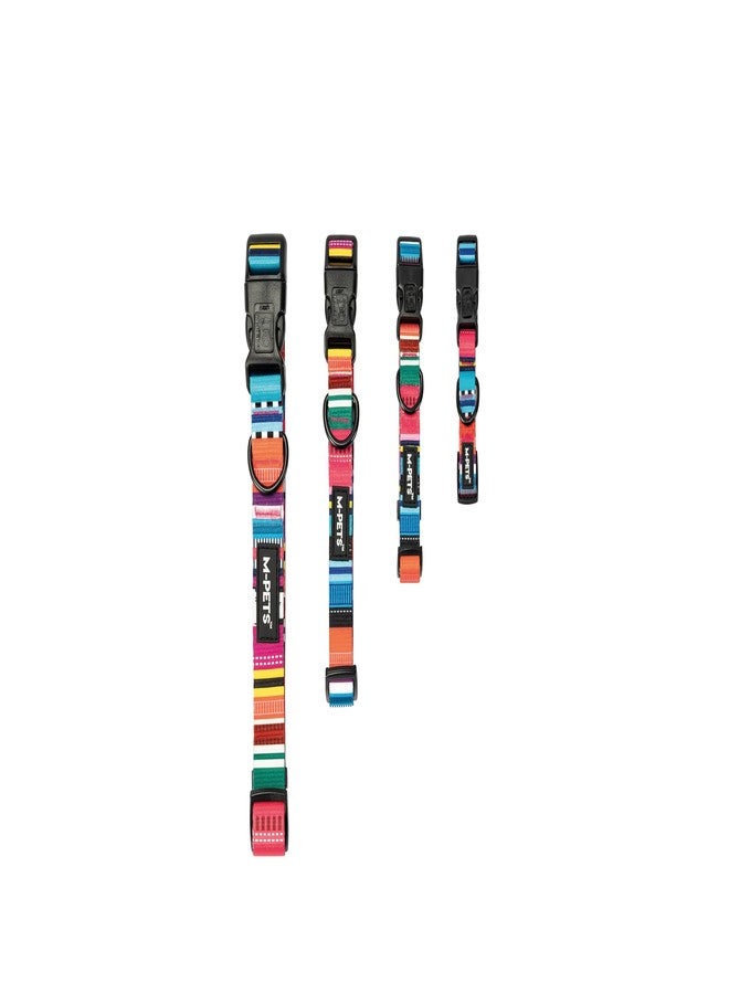 أم-بيتس طوق كلاب M-PETS بتصميم عصري مخطط، طوق متين وصديق للبيئة، قابل للغسل، خفيف الوزن، آمن للتدريب والمشي والاستخدام اليومي، مناسب للكلاب الكبيرة، مقاس رقبة قابل للتعديل: 38-66 سم، كبير - Image 3