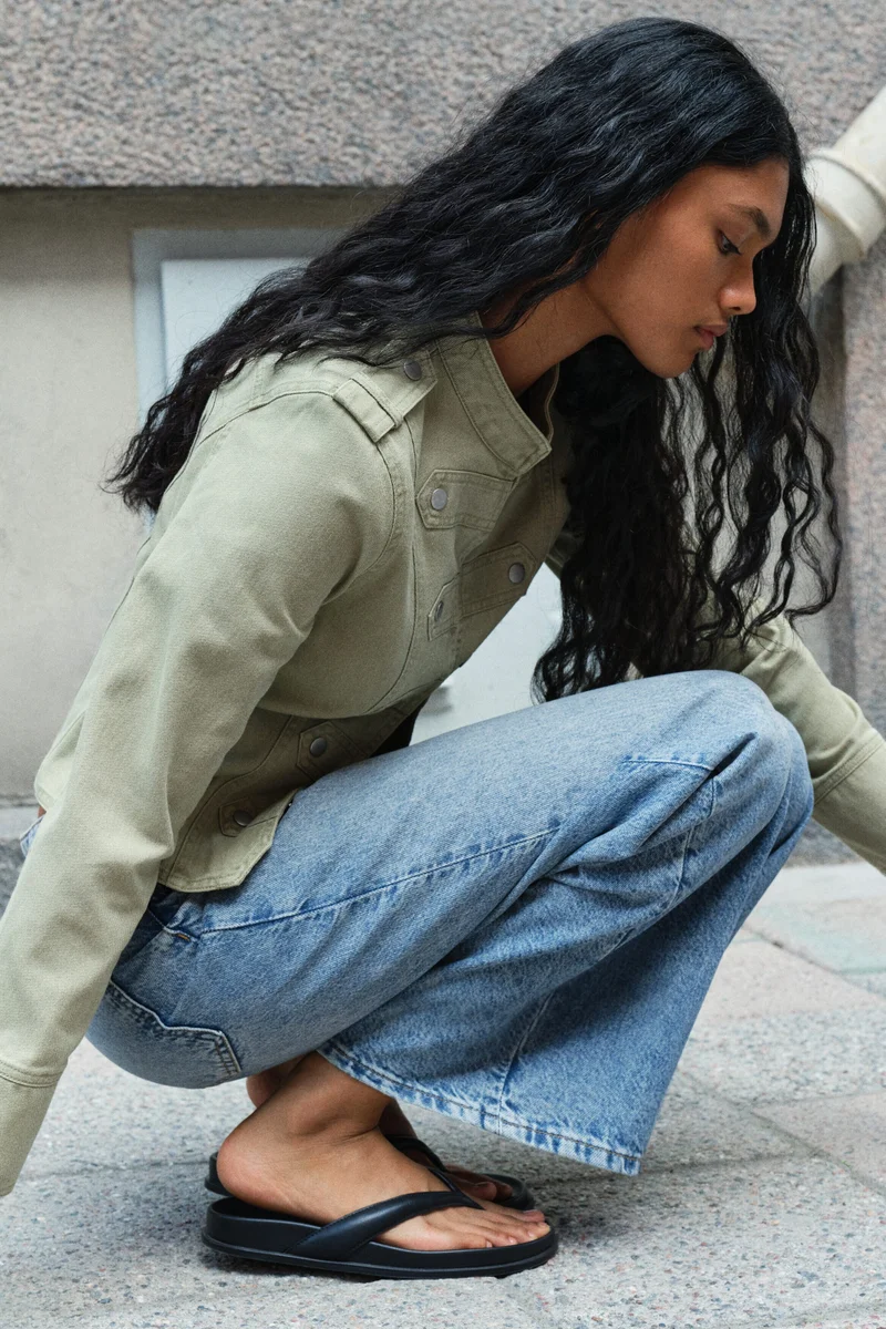 H&M  Wide Regular Waist Jeans for Women | Best Price UAE
