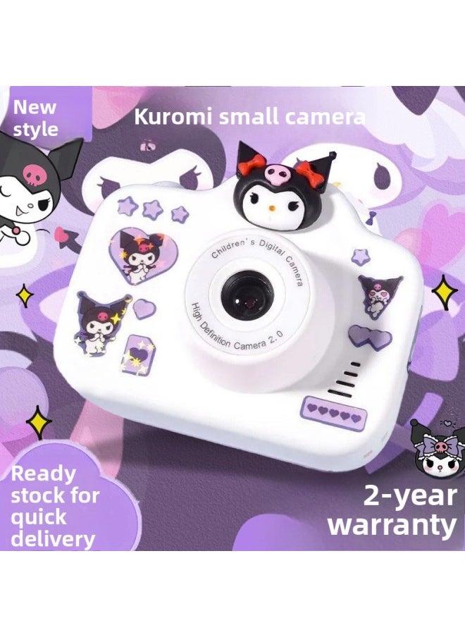 Generic Children's Cartoon Camera HD Double Photographable Video Children's Song Birthday Gift Travel-Body Color:Kuromi's Hot Model [video + Children's Songs + Filters + Games] 3-year Warranty - Upgraded Model 128g [three-year Warranty] Free Luxury Gift Package  - Image 3