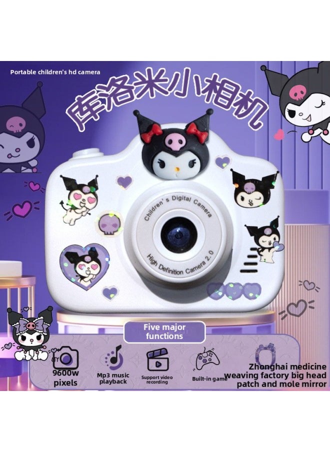 Generic Children's Cartoon Camera HD Double Photographable Video Children's Song Birthday Gift Travel-Body Color:Kuromi's Hot Model [video + Children's Songs + Filters + Games] 3-year Warranty - Upgraded Model 128g [three-year Warranty] Free Luxury Gift Package  - Image 2