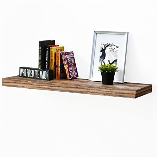 WELLAND 12 Deep Wall Shelves Floating Wall Shelf Large Floating Shelves 3543 L x 1181 D x 2 T Deeper Than Others Retro