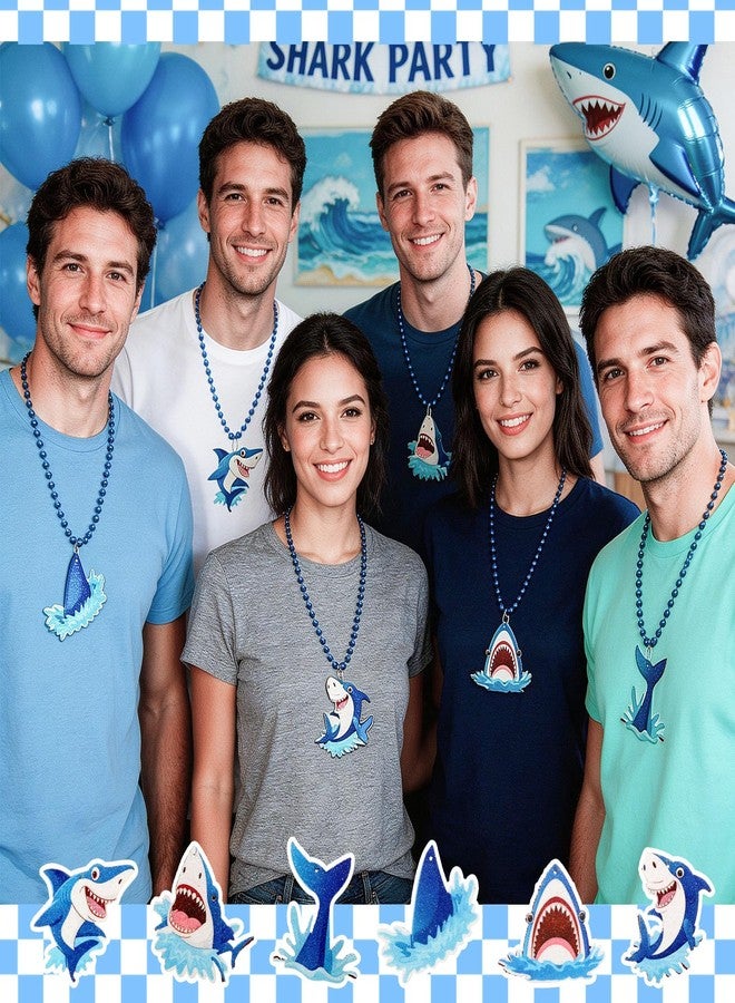 Otuuz 36 Pcs Beads Necklace Jewelry Accessories Necklaces Chains Pendant Party Decorations Gift for Women Men Party Favor Summer Birthday Holiday Costume Cosplay(Shark) - Image 2
