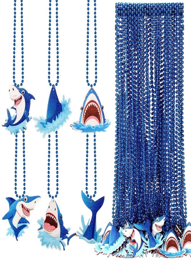 Otuuz 36 Pcs Beads Necklace Jewelry Accessories Necklaces Chains Pendant Party Decorations Gift for Women Men Party Favor Summer Birthday Holiday Costume Cosplay(Shark) - Image 1