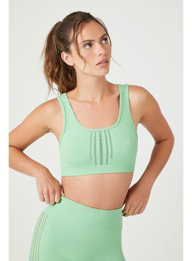 FOREVER 21 Seamless Perforated Sports Bra - Image 1