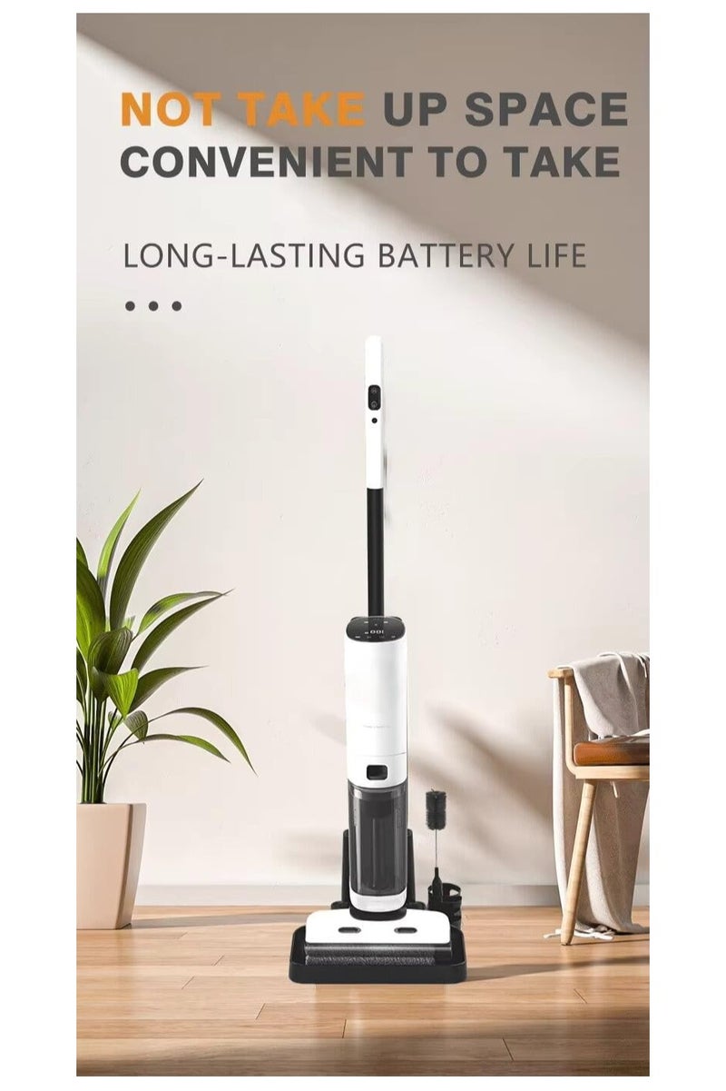 منظف أرضيات لاسلكي 3 في 1 – 178 واط – مكنسة كهربائية غسيل وتجفيف ذاتي – شاشة LED – بطارية 2600mAh – قوة شفط 11KPa – خزان ماء 1 لتر - أداء قوي وذكي لجميع أنواع الأرضيات - Image 3