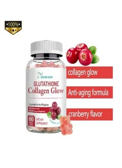 NATURE GLOW Collagen Glow Anti Aging Skin Whitening Vitamins Cranberry flavor  - Image 1