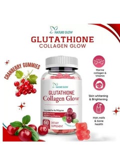 NATURE GLOW Collagen Glow Anti Aging Skin Whitening Vitamins Cranberry flavor  - Image 3