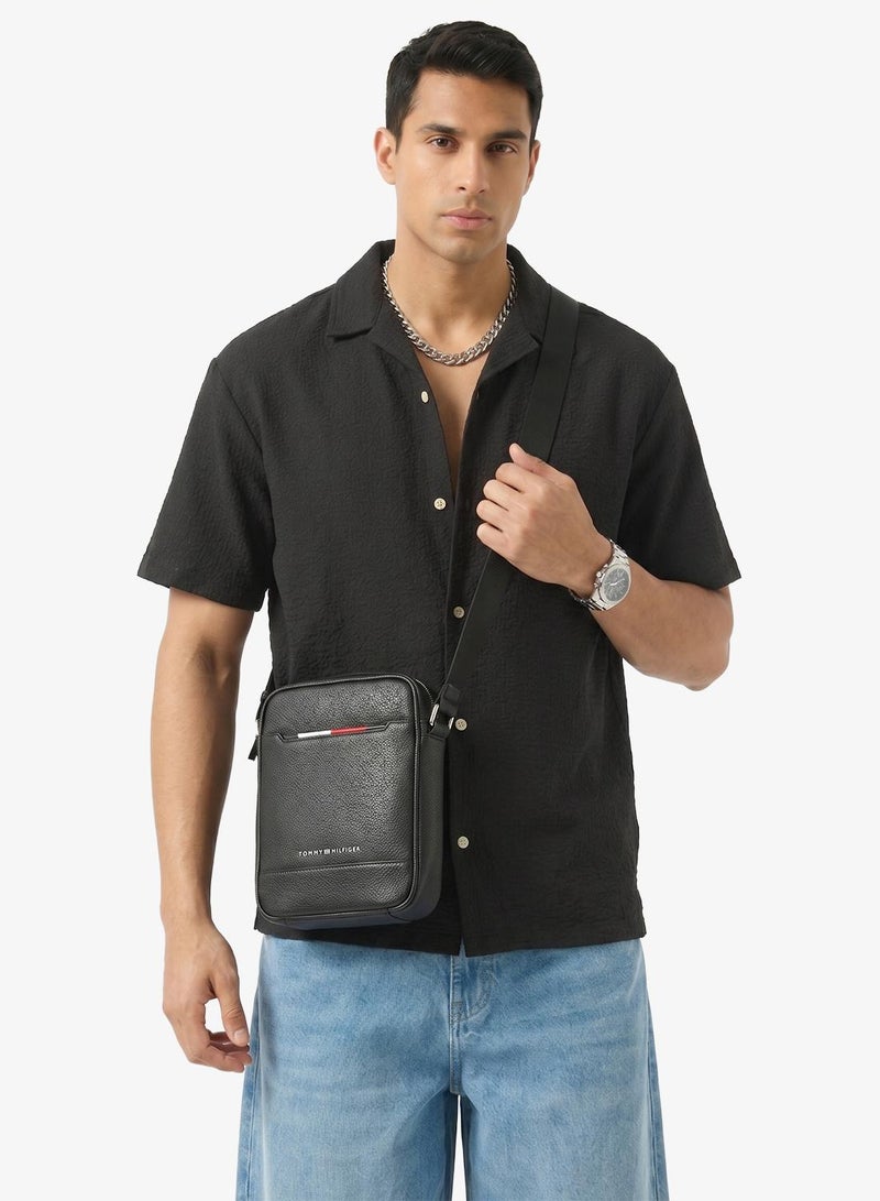 TOMMY HILFIGER Logo Detailed Zip Through Crossbody - Image 5
