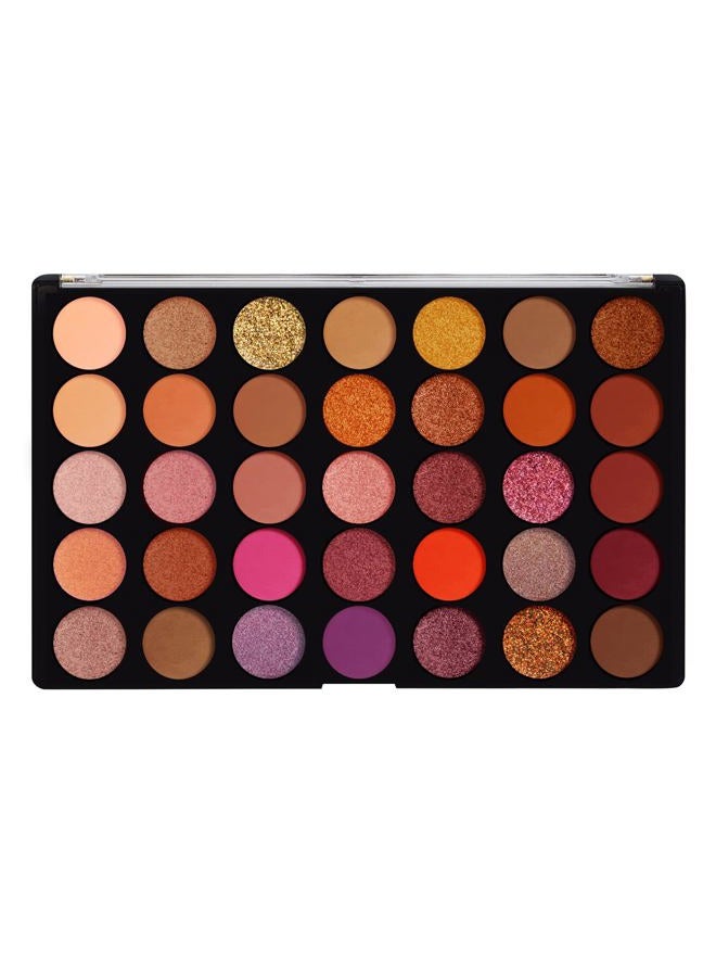 Profusion Cosmetics لوحة ظلال العيون ميراچ 35 لون، مسحوق فائق الصبغة بألوان زاهية ومشرقة لمظهر عيون مذهل مع مكياج احترافي ناعم وصديق للبشرة وطويل الأمد للنساء - Image 2