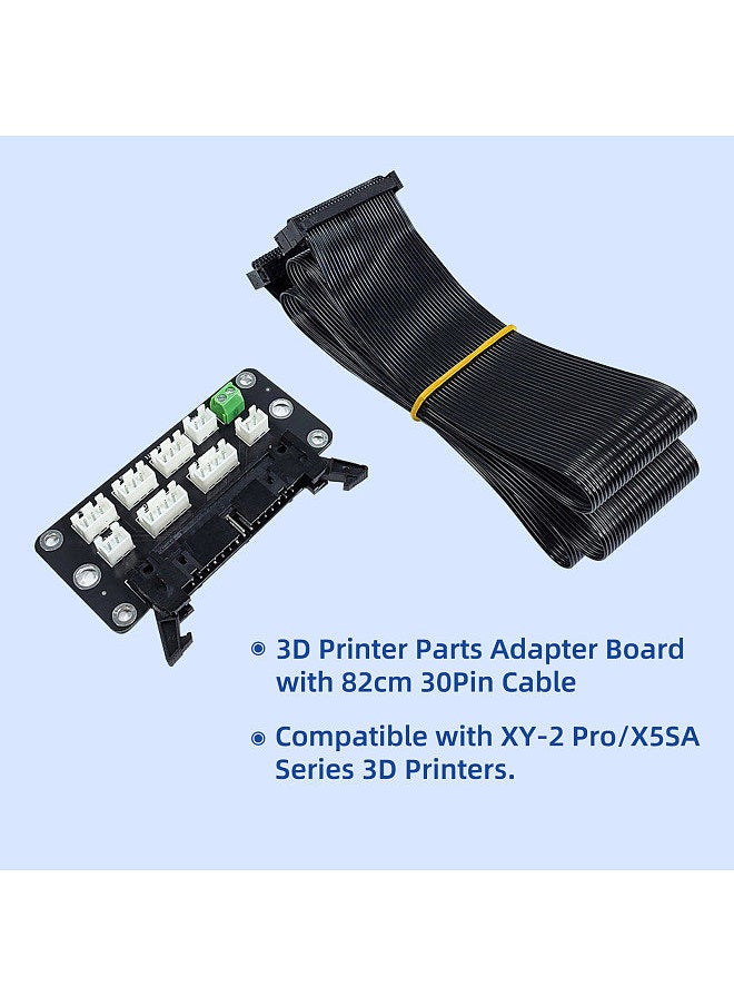 3D Printer Parts Adapter Board with 82cm 30Pin Cable Compatible with XY-2 Pro/X5SA Series 3D Printer