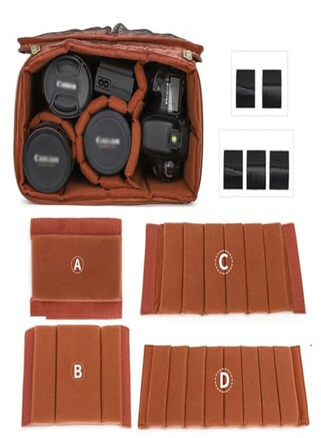 UCCKEYI 4-Pack Camera Bag Case Insert Partition Divider Separator Pad Protective Lens Camera Bag Dividers Inserts Compatible with Canon Sony etc... - Image 1