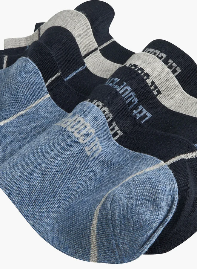 Lee Cooper Logo Detail Ankle Length Socks - Set of 5