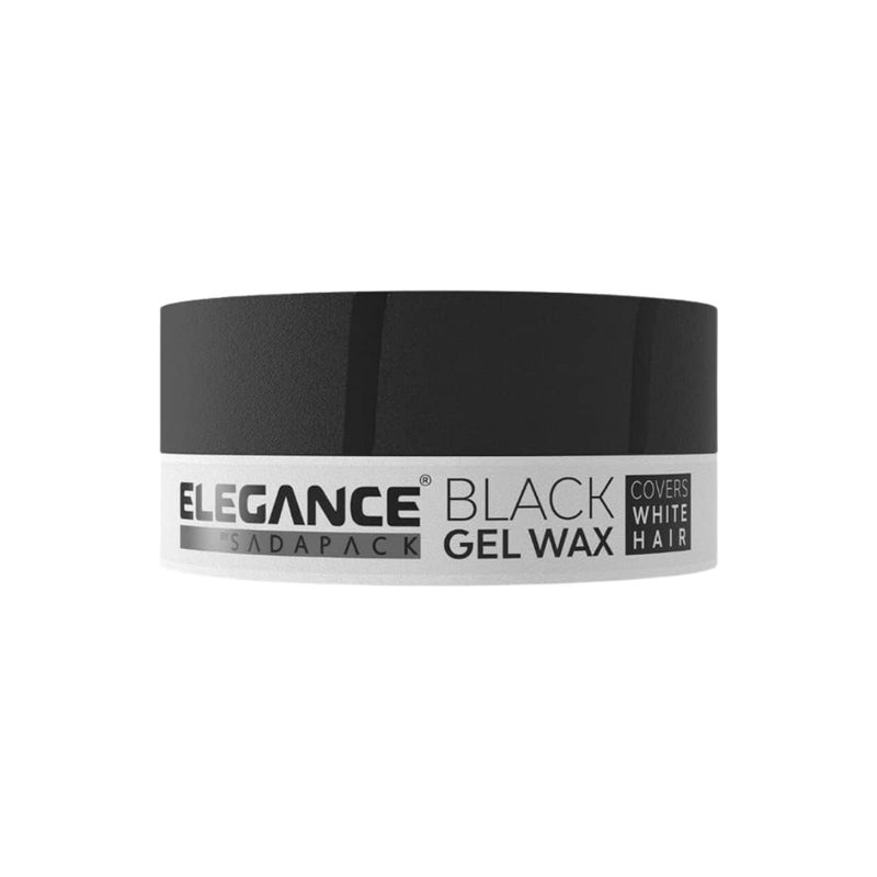 E Elegance Hair Products  Black Color Hair Styling Gel Wax 493 Oz  Medium Control Shinny Finish Effortless Elegance