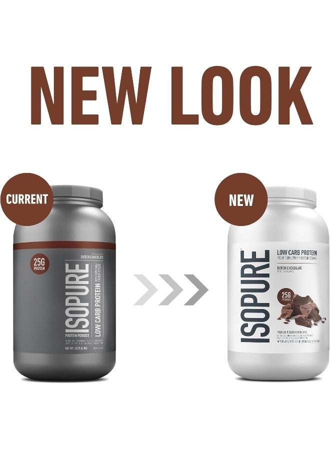 آيزوبيور مسحوق بروتين مصل اللبن المعزول منخفض الكربوهيدرات مع فيتامين سي والزنك لدعم المناعة، 25 غرامًا من البروتين، ومناسب لحمية الكيتو - شوكولاتة هولندية، 3 أرطال، 41 حصة (1.36 كجم) - Image 2