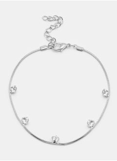 Silver Anklet with Sparkle Drops - pzsku/Z87B06896C5DCAA67D66CZ/45/_/1729765348/67148e41-a9f3-4575-9ddf-14d5a6451937