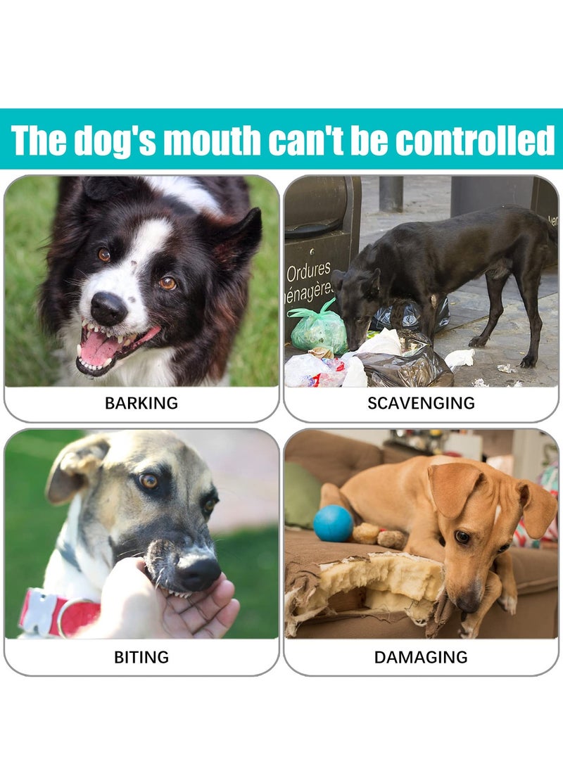 SYOSI - Dog Muzzles, Breathable Basket Muzzles for Medium, Large Dogs, Adjustable Breathable Muzzle for Pet with Reflective Strip, Stop Biting, Barking and Chewing, Best for Aggressive Dogs (Medium, Black) - Image 1