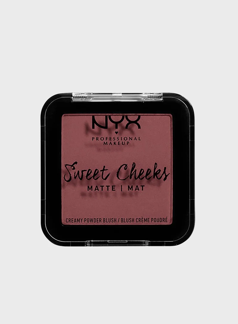 NYX PROFESSIONAL MAKEUP Sweet Cheeks Creamy Powder Blush -Fig