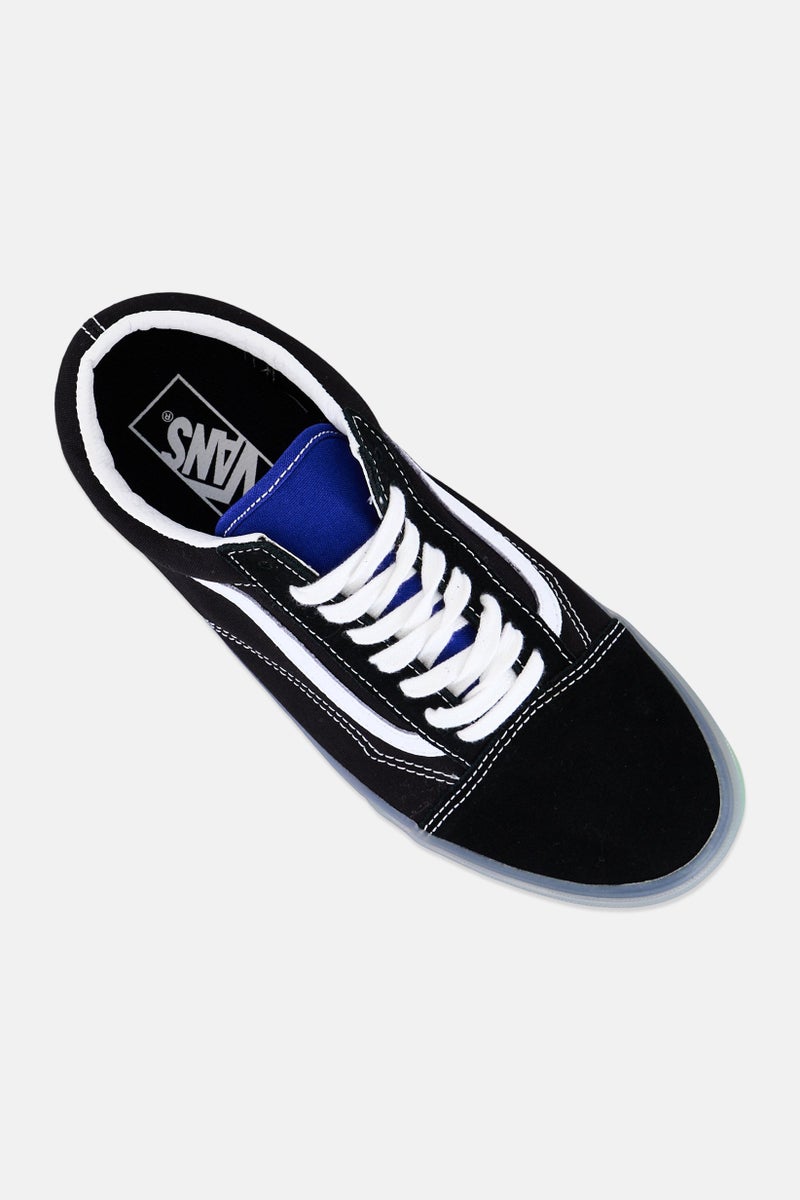 VANS Men Old Skool Lace Up Skateboarding Shoes, Black - Image 4