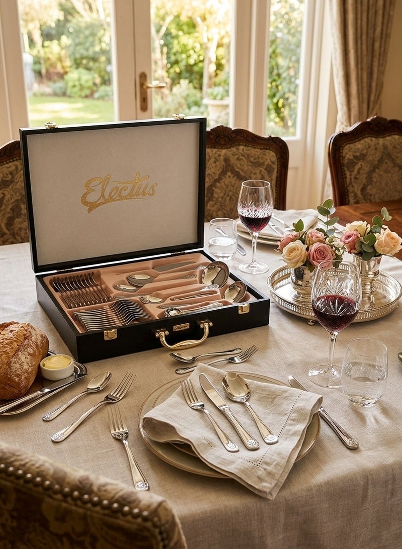 Electus 72-Piece Stainless Steel Cutlery Set Silver, Service for 12 - Image 1