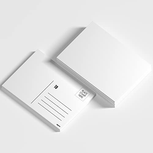 Reskid Blank Postcards for Mailing. 500 White 4x6 Blank Post Cards, Blank Mailable Postcards Set. Make Your Own Printable Postcards. 14pt Postcard Paper Cardstock, Bulk Post Card (4x6, 500, Pack) - Image 5