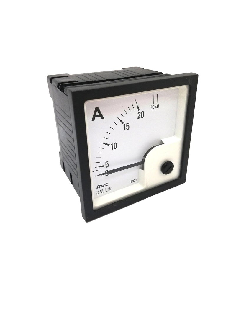 AC Analogue Panel Ammeter 72x72 - Direct Type - ERI72A2D - Image 1